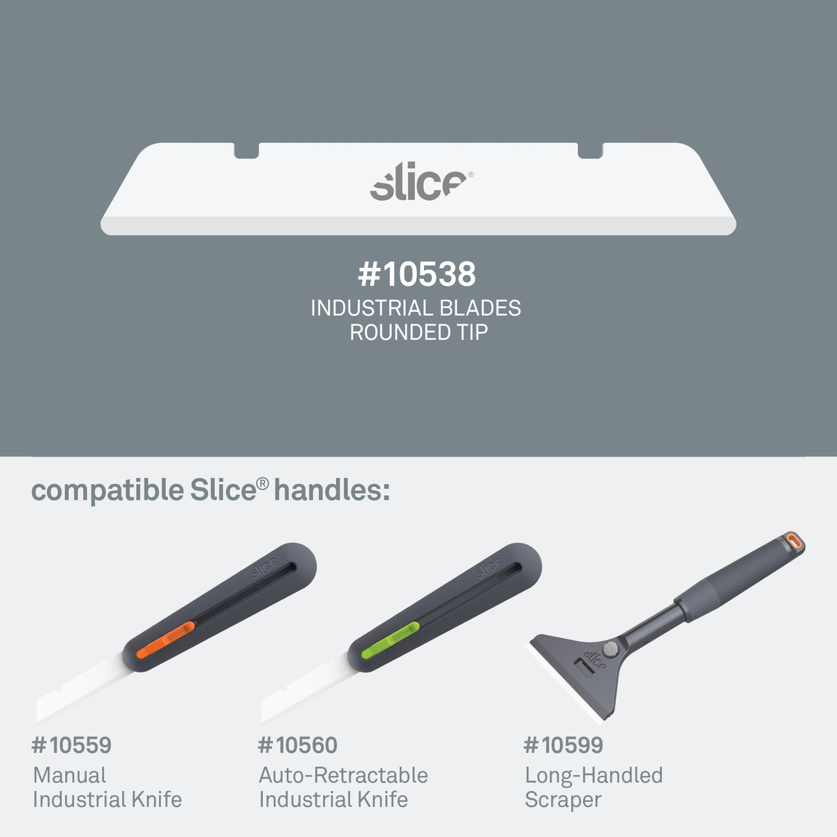 Slice Rounded Tip Industrial Blades