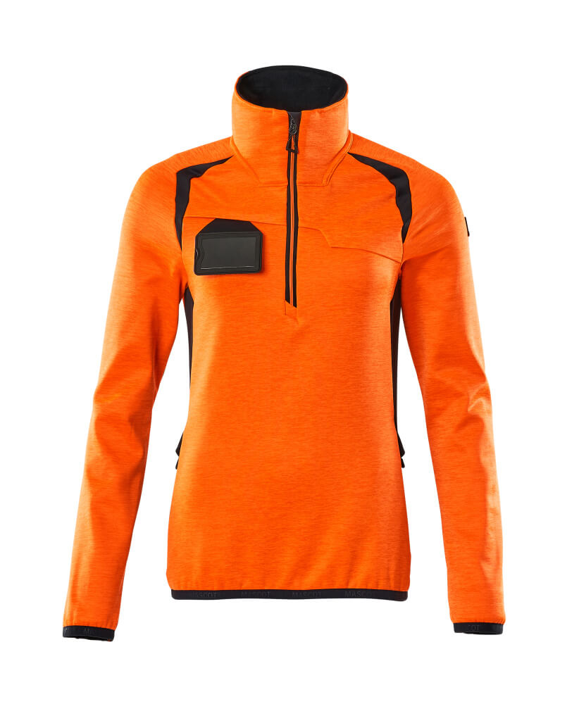 Mascot® Womens Accelerate Safe Fleece Jumper With Half Zip