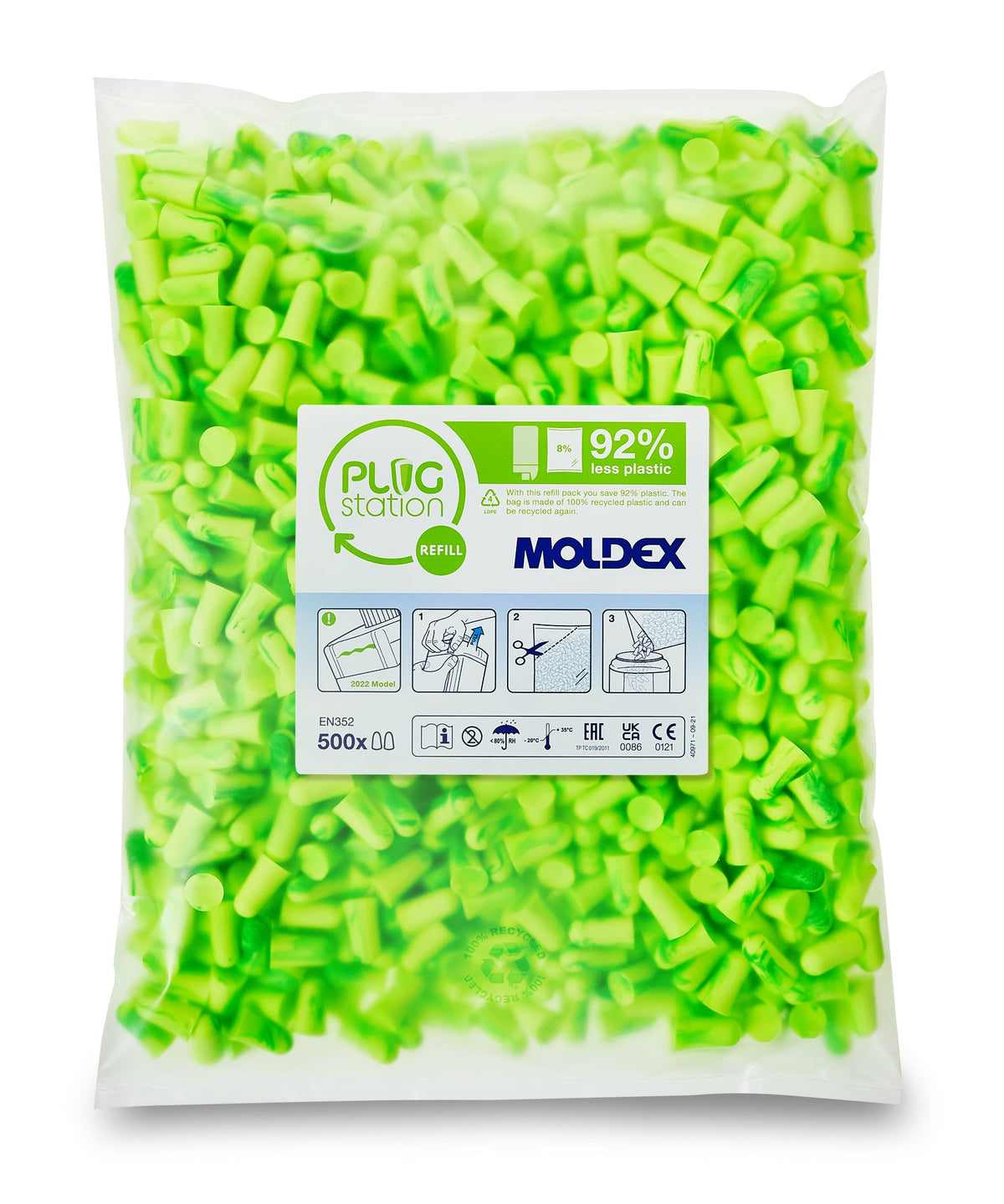 Moldex Pura-Fit Refill Pack - 500 Pairs