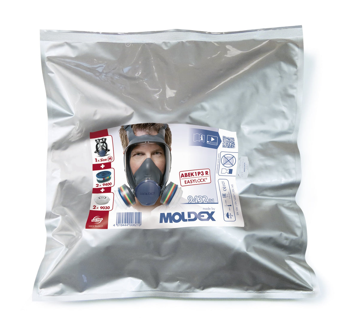 Moldex 9000 Series Medium Pre-assembled Full Face Mask