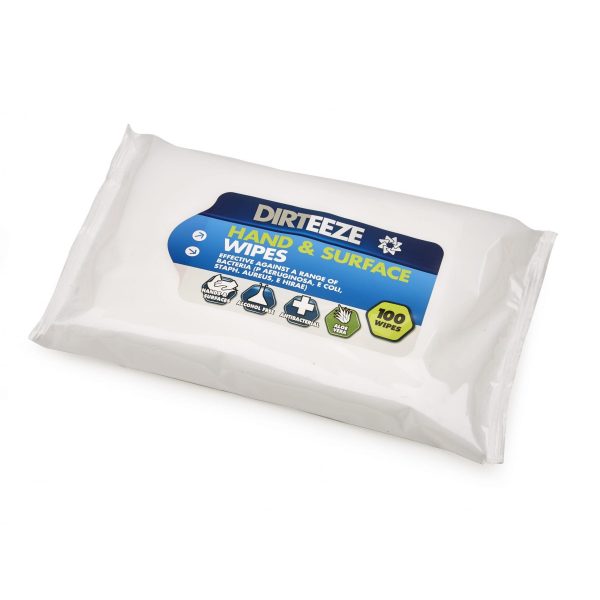 Hand & Surface Sanitising Wipes - 100 sheets
