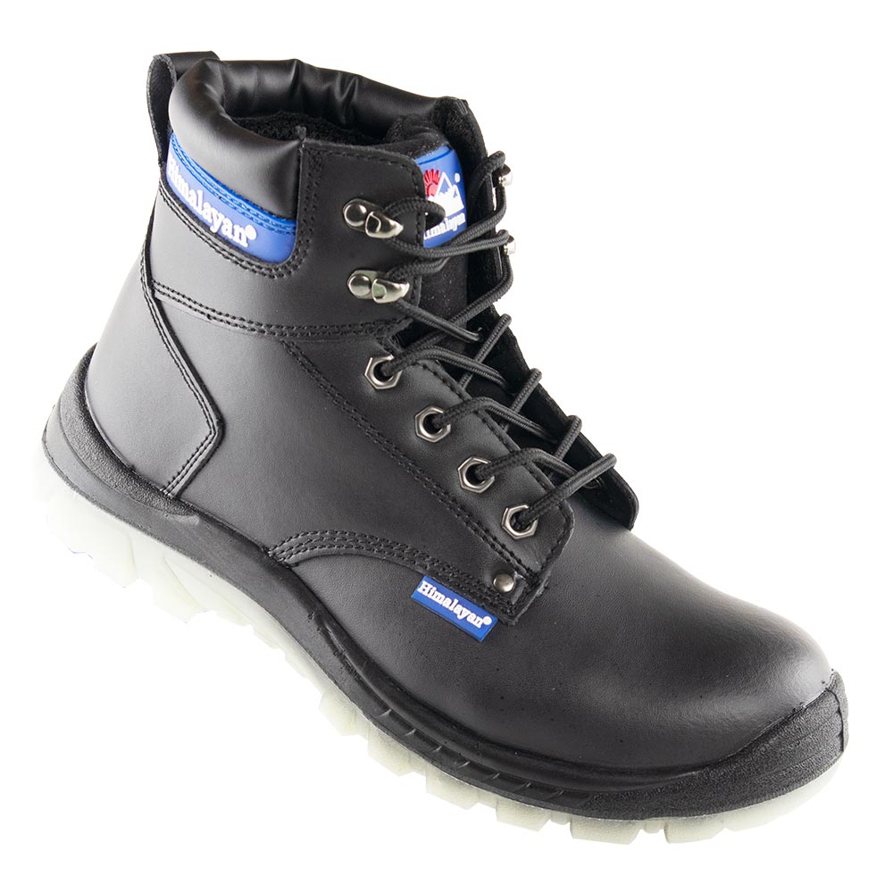 Himalayan Black Leather Steel Toe Safety Boot