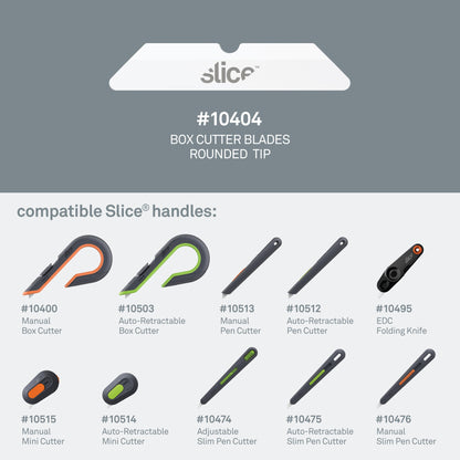 Slice Rounded Tip Box Cutter Blades