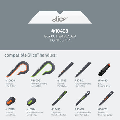 Slice Pointed Tip Box Cutter Blades