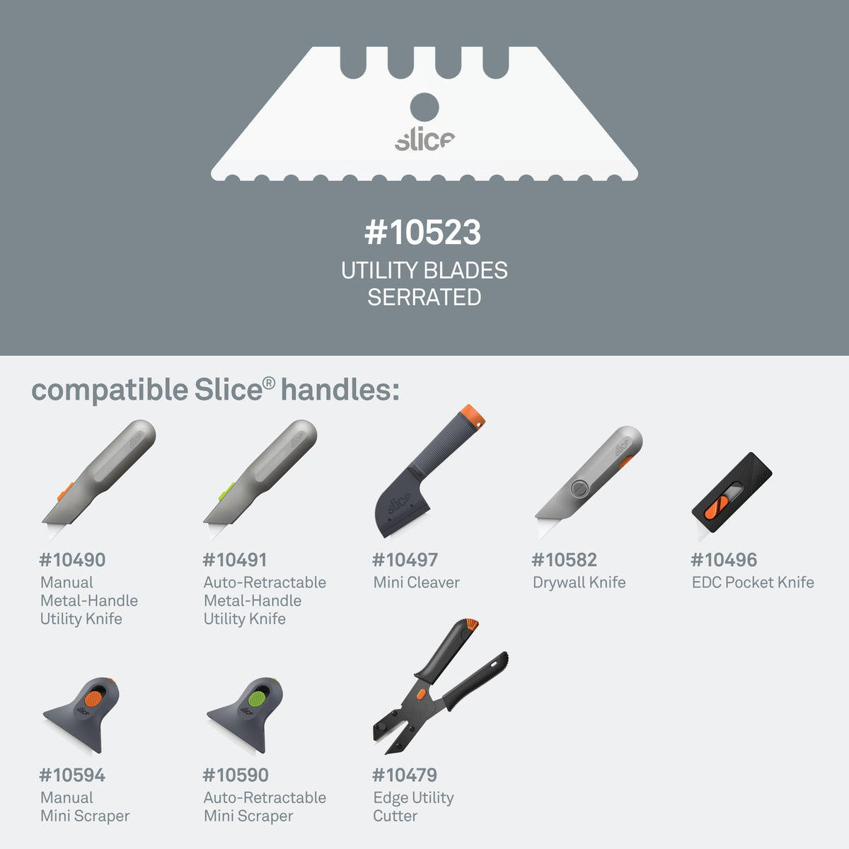 Slice Serrated Utility Blades