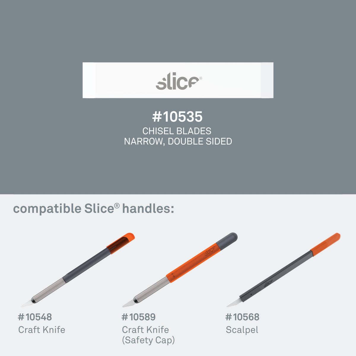 Slice Narrow, Double-Sided Chisel Blades