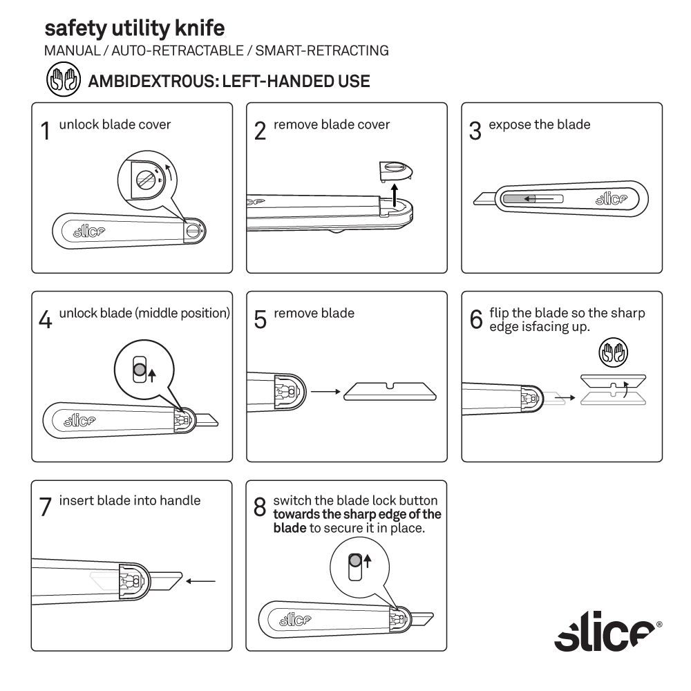 Slice Auto-Retractable Utility Knife