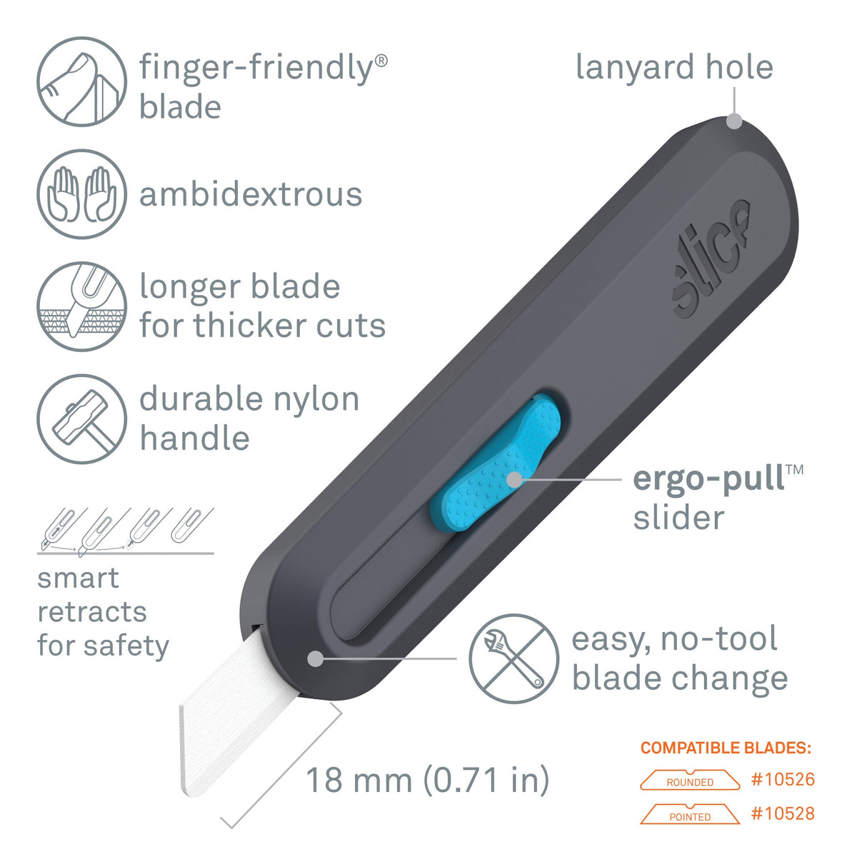 Slice Smart-Retracting Utility Knife