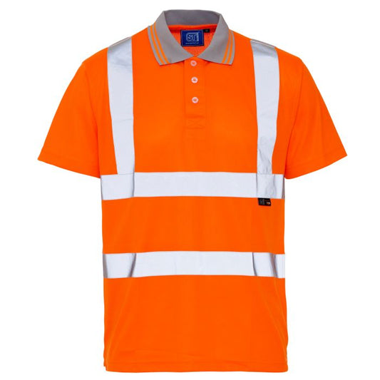 Supertouch Mens Hi-Vis Class 2 Polo Shirt