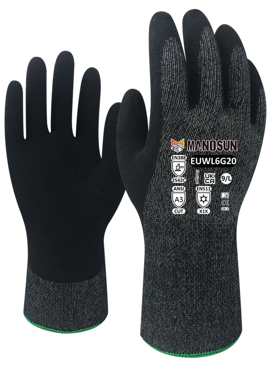 Manosun Cold Resistant Gloves 10 Gauge