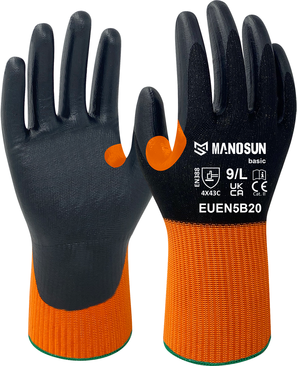 Manosun Basic Gloves Cut Level C Nitrile 13 Gauge