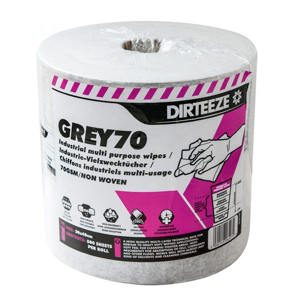 Grey 70 Polishing Cloths Roll - 500 Sheets