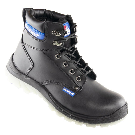 Himalayan Black Leather Steel Toe Safety Boot
