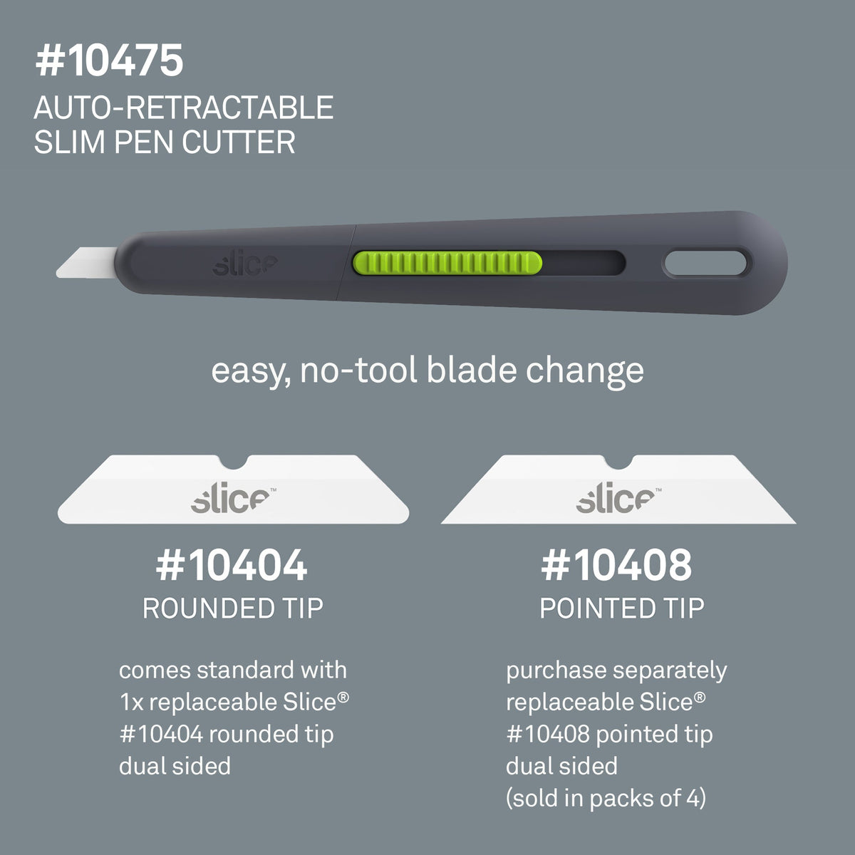 Slice Auto-Retractable Slim Pen Cutter