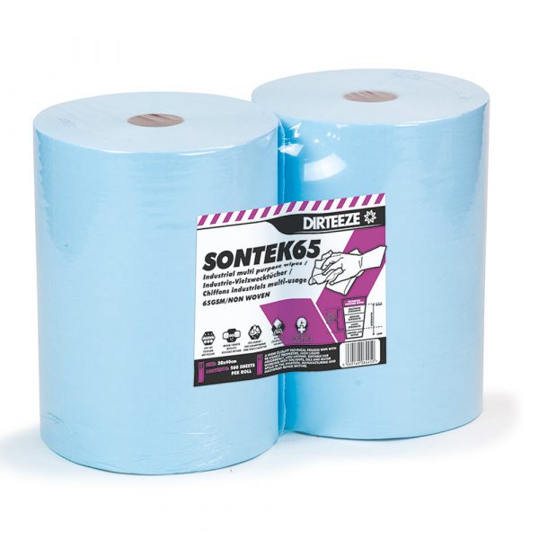 Sontek 65 Low Lint Technical Wipes Twin-pack Rolls - 280 sheets