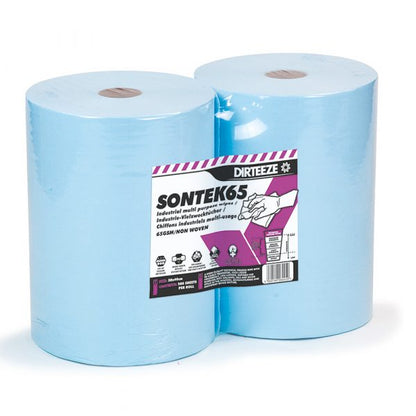 Sontek 65 Low Lint Technical Wipes Twin-pack Rolls - 280 sheets